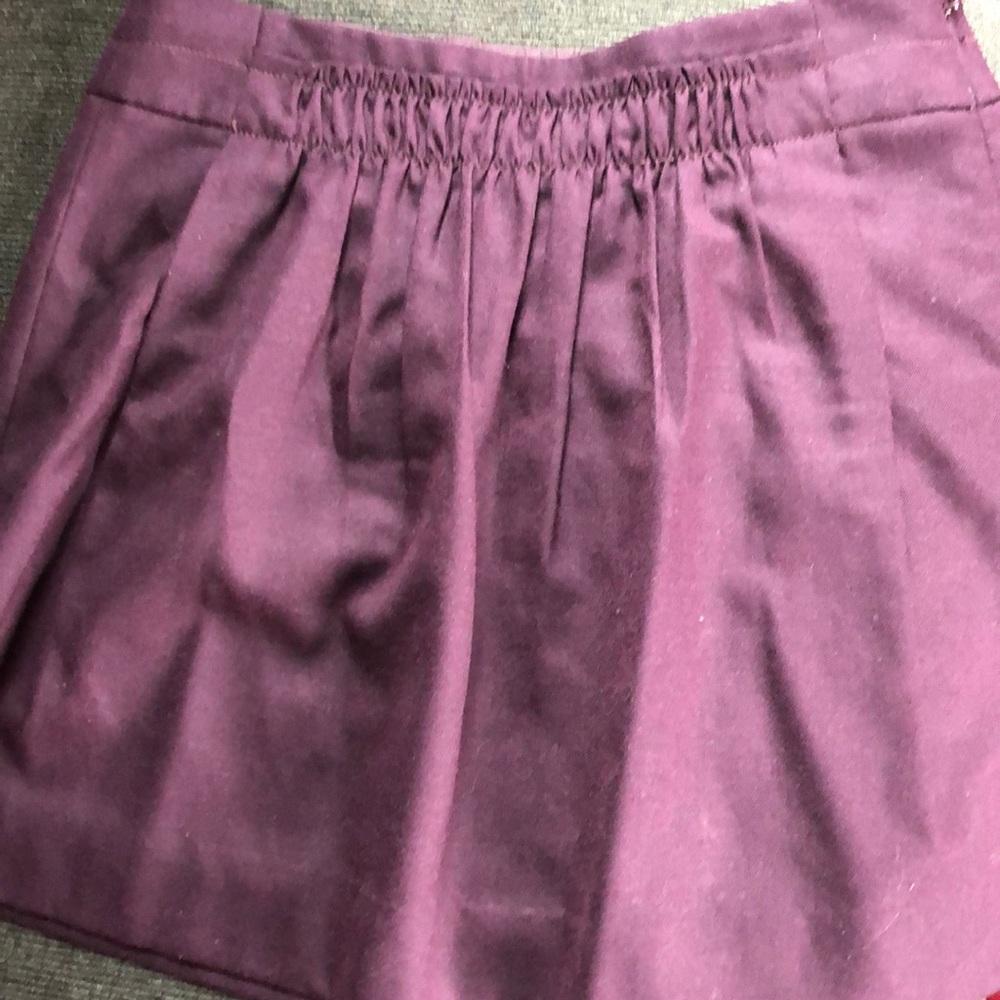Deep purple mini skirt with pockets!!